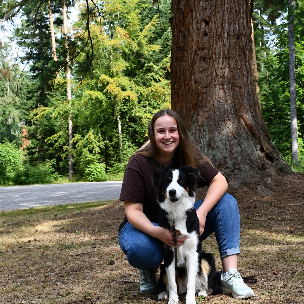 Hundephysiotherapeutin mit Hund